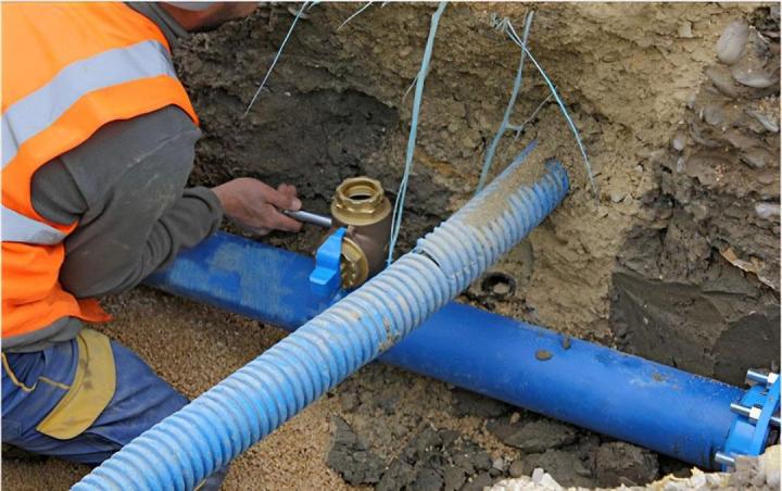 Travaux de drainage près de Nogaro